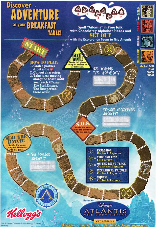 Atlantis Cereal Box (Back)