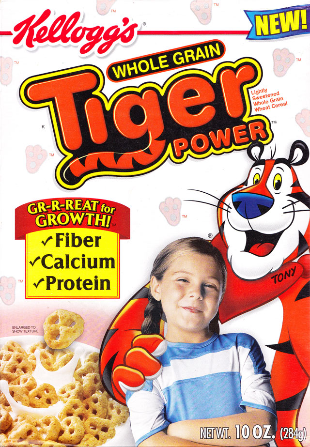 Tiger Power Cereal Box (Front)