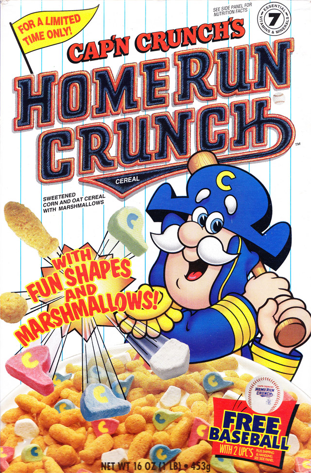 1996 Home Run Crunch Cereal Box (Front)