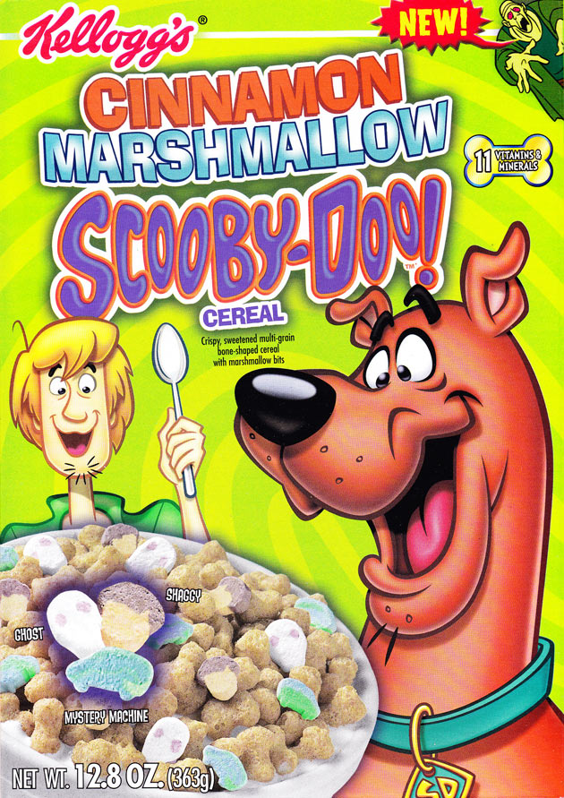 Cinnamon Marshmallow Scooby-Doo Cereal Box (Front)