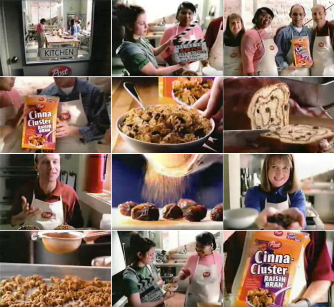 Cinna-Cluster Raisin Bran Cereal TV Ad