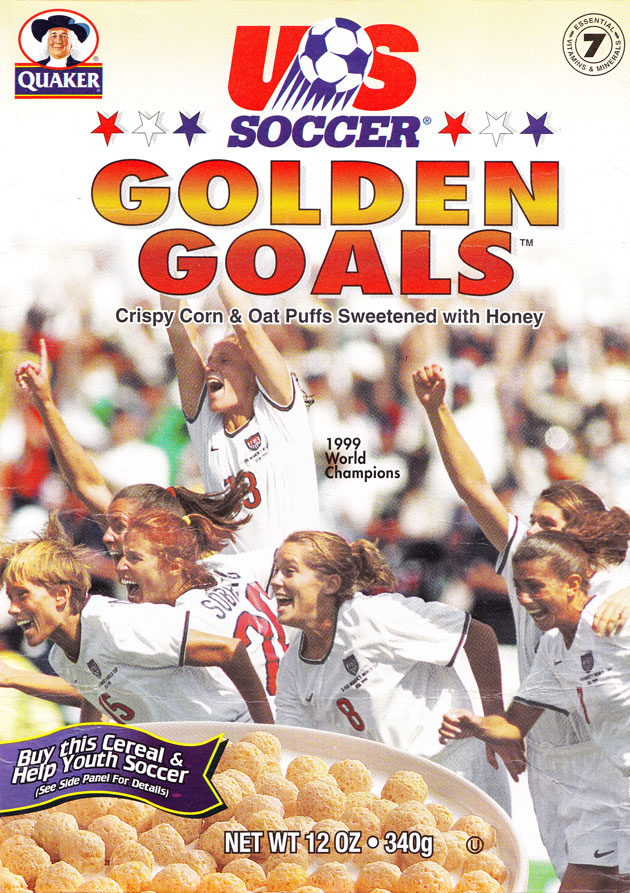 U.S. Soccer Golden Goals Cereal Box (Front)