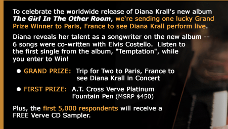 Fly Away To Paris To See Diana Krall In Concert