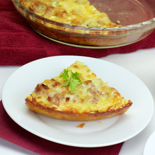 Alabama Breakfast Pie With Hash Brown Crust