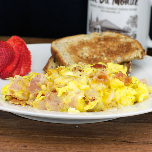 Ham Bacon Scramble Recipe Mrbreakfast Com