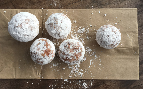 Baked Powdered Donut Holes