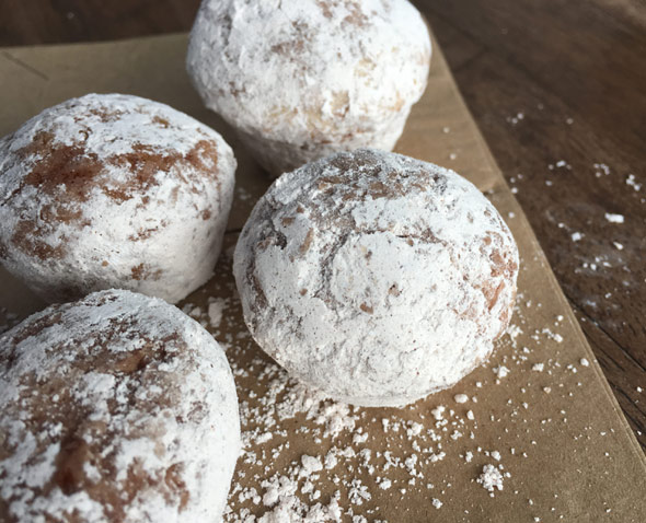 Baked Powdered Donut Holes