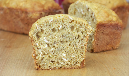 Inside The Banana Oatmeal Bread