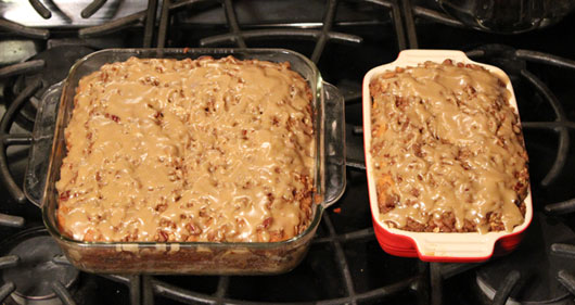 Brown Sugar Coffee Cake In The Pan