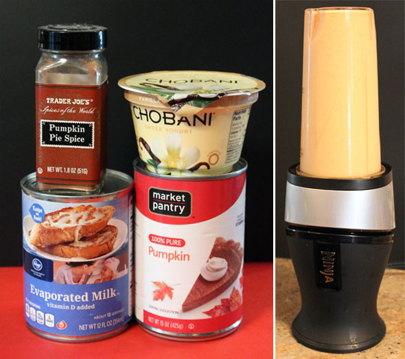 Making A Pumpkin Pie Breakfast Shake