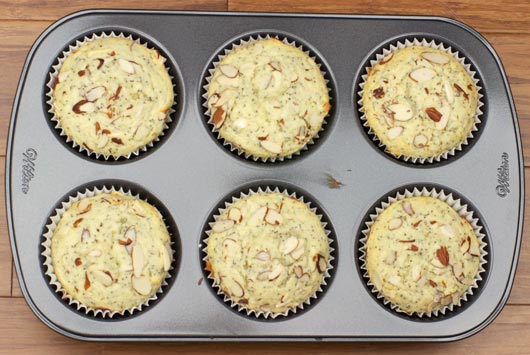 Almond Poppy Seed Muffins In The Tin