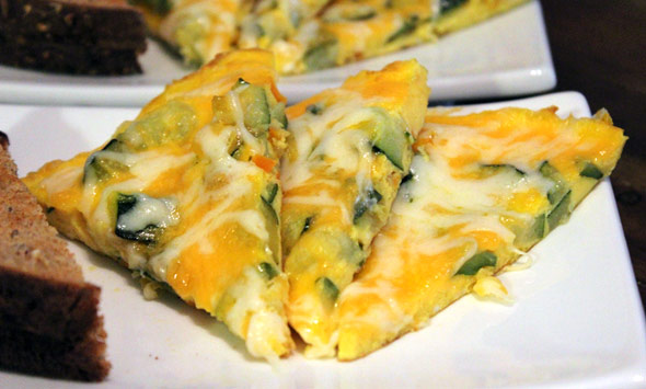 Zucchini Frittata Omelette