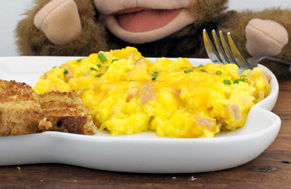 Cheesy Ham Scramble