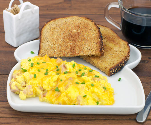 Ham And Cheese Scrambled Eggs