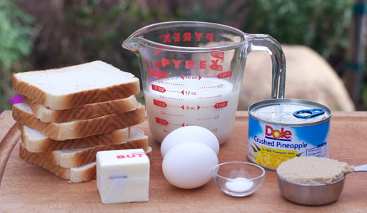 Ingredients For Baked Pineapple French Toast