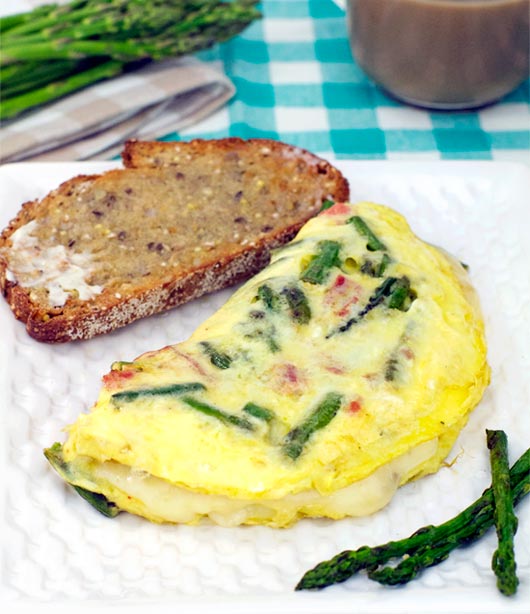 Asparagus Egg-Stravaganza Omelette