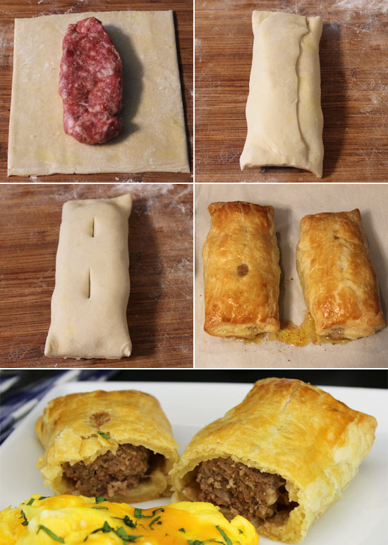 Making English Sausage Rolls