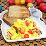 Onion And Tomato Scramble