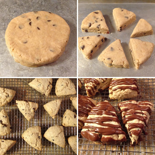 Making Chocolate Chip Scones