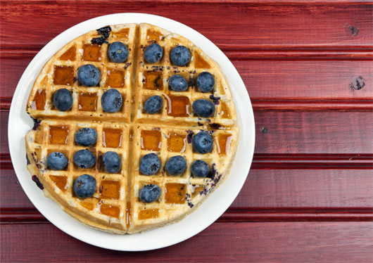 Better Blueberry Waffles