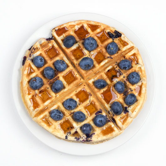 Better Blueberry Waffles