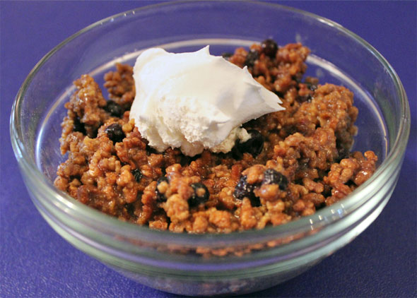 Blueberry Grape-Nut Porridge