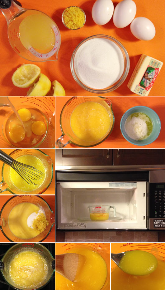 Making Microwave Lemon Curd