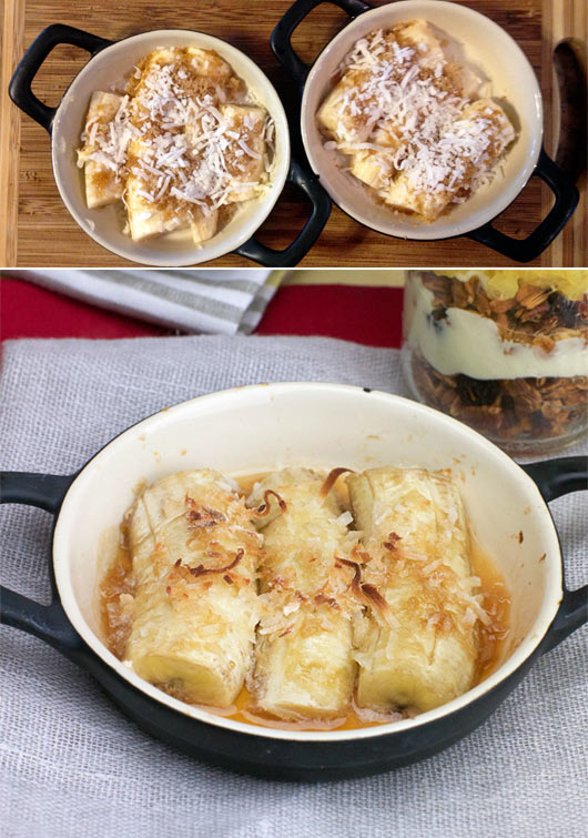 African Banana Coconut Bake