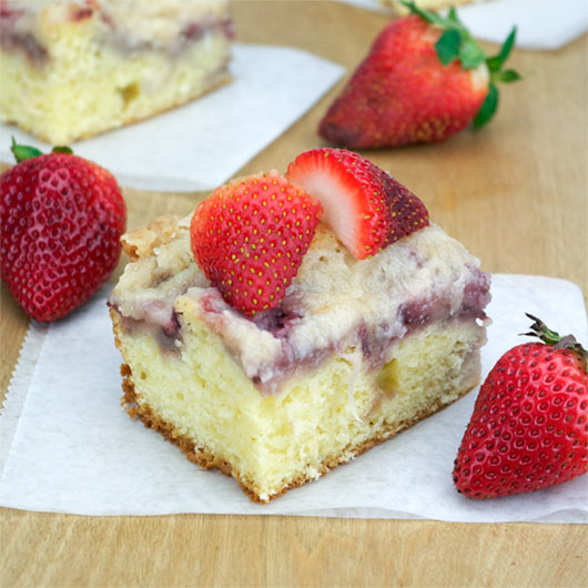 Piece Of Strawberry Coffee Cake