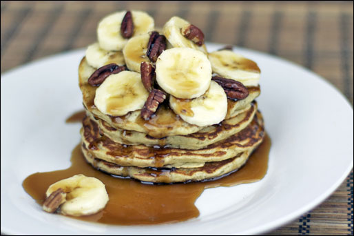 Banana Walnut Pancakes