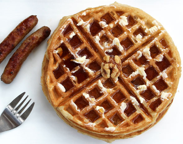 Maple Walnut Waffles