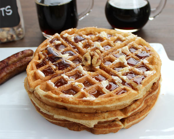 Maple Walnut Waffles