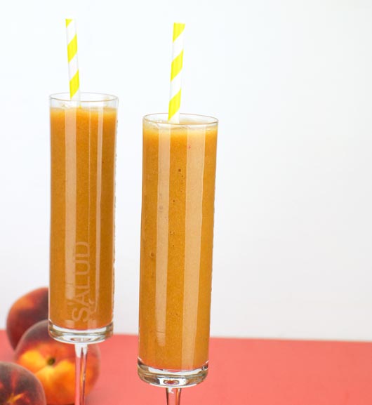 Stylish Peach Smoothies