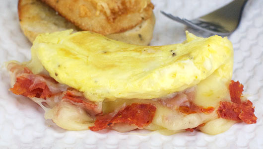 Pepperoni & Jack Cheese Omelette