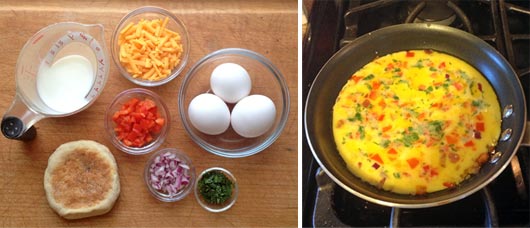 Making Easy Cheesy Spicy Eggs Making Easy Cheesy Spicy Eggs