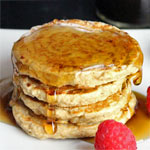 Peanut Butter Oatmeal Pancakes (Gluten-Free)