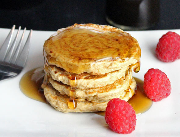 Gluten-Free Peanut Butter Oatmeal Pancakes