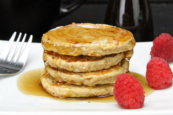 Gluten-Free Peanut Butter Oatmeal Pancakes