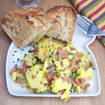 Ham & Onion Scramble