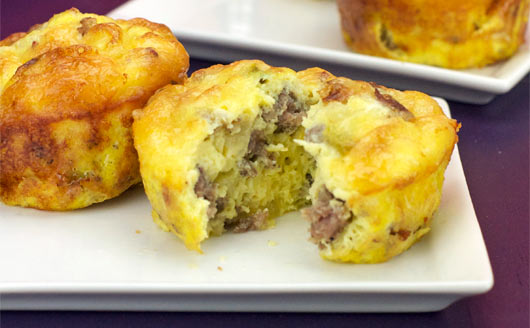 Scrambled Egg Muffins (aka Sausage, Egg & Cheese Muffin Frittatas)