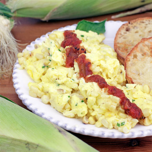 Eggs And Corn Scramble