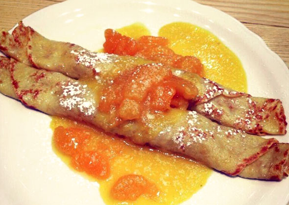 Apricot Crepes