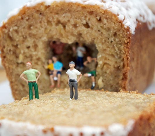 Homemade Apple Bread with Little People