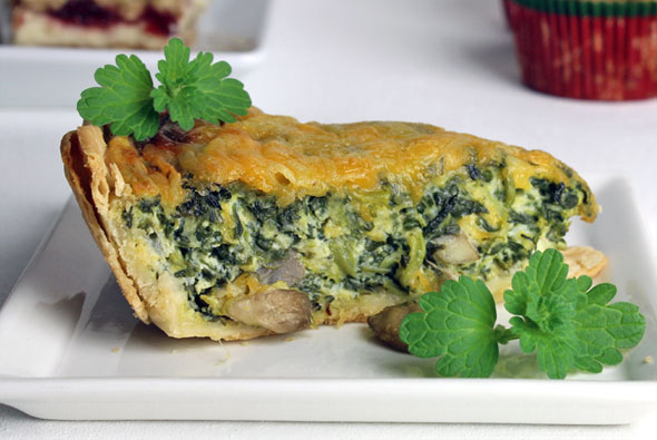 Spinach Mushroom Quiche