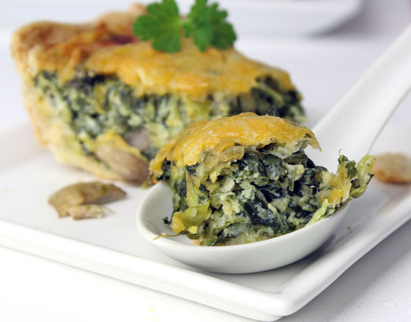 Spinach Mushroom Quiche