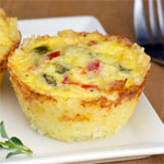 Rice And Egg Breakfast Cups