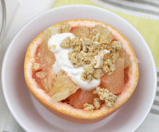 Grapefruit Crunch With Yogurt And Granola
