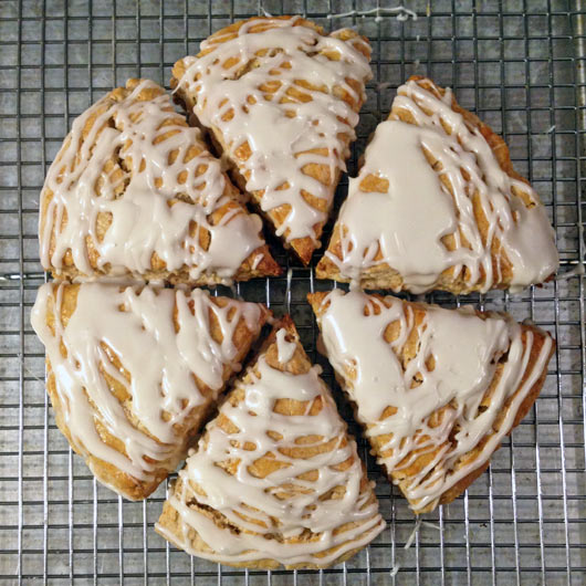Icing Maple Syrup Scones