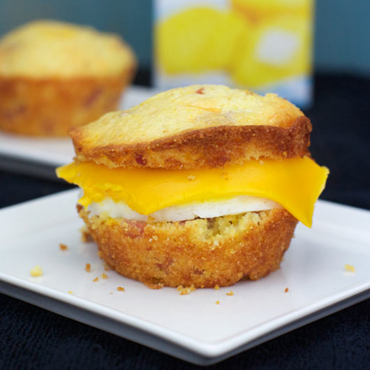 Ham Breakfast Muffin Egg Sandwich