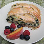 Bacon & Spinach Breakfast Stromboli